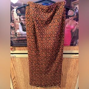 Brown and orange skirt size sm/med